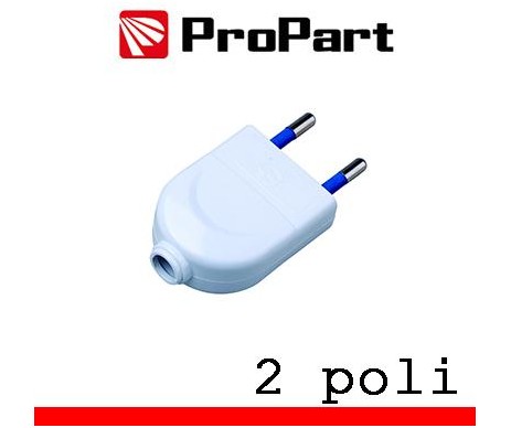 Spina 10A 2 poli polybag Spina 10A 2 poli polybag