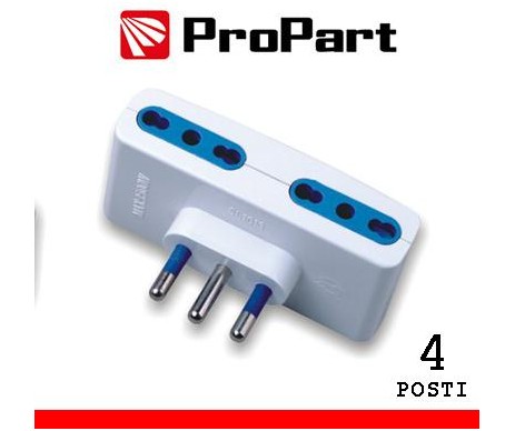 Adattatore 4pos bipasso spina16A Adattatore 4pos bipasso spina16A