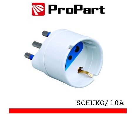 Adattatore schuko spina16A polybag Adattatore schuko spina16A polybag