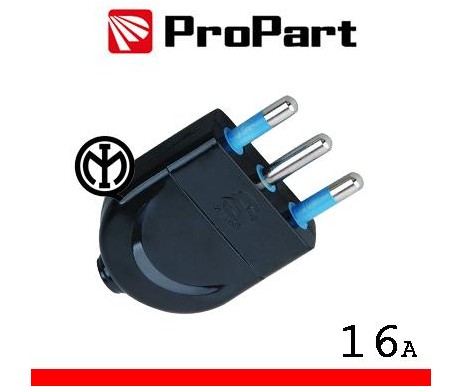 Spina 16A 2P+T nera polybag Spina 16A 2P+T nera polybag
