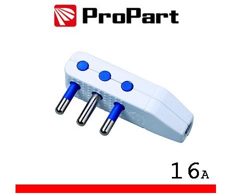 Spina 16A 2P+T uscita cavo 90° polybag Spina 16A 2P+T uscita cavo 90° polybag